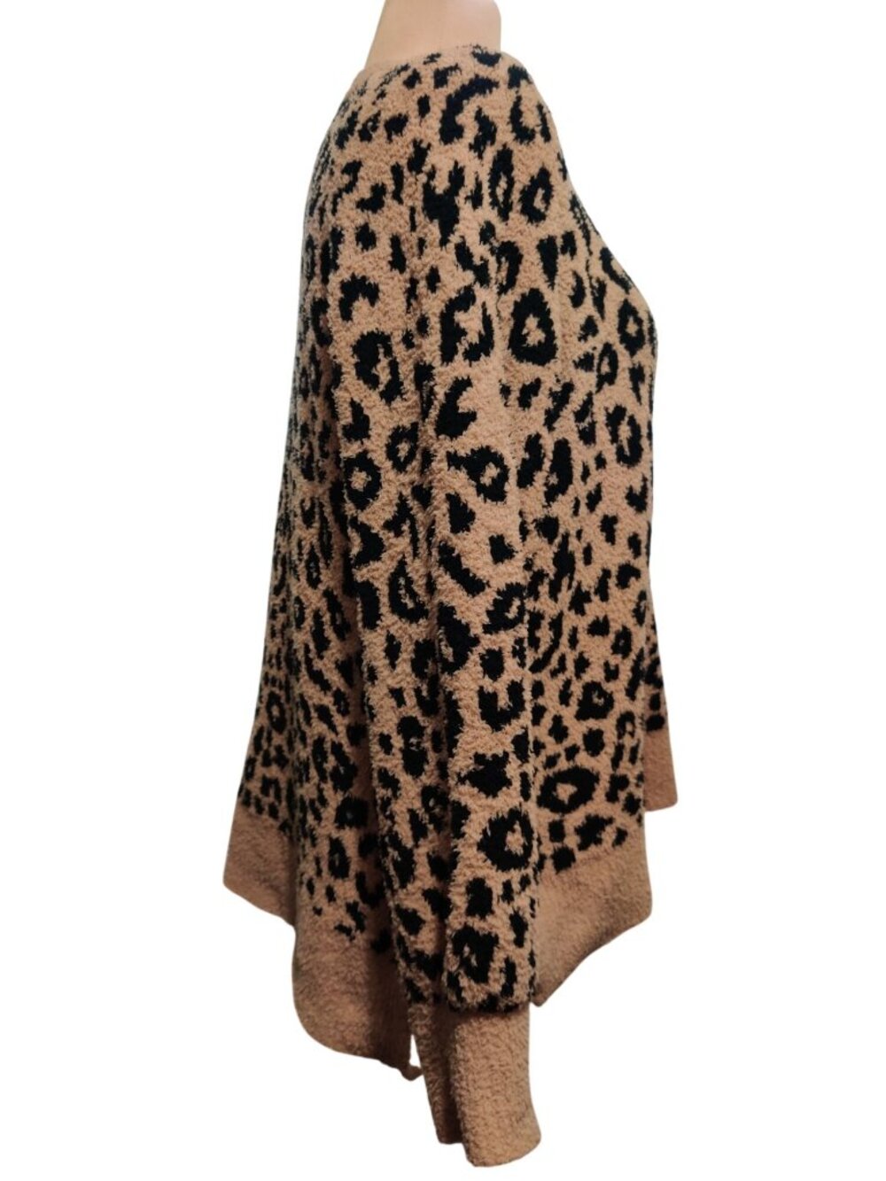 Joyspun Sweater Plus Size XL 16 18  Leopard Print Cozy Pullover Mob Wife Soft - Picture 6 of 12